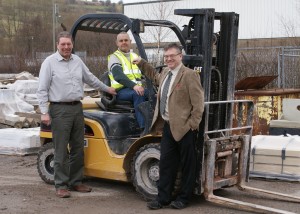 Martyn Fear, Martin Beechey and John Edney from the council's Business Development Team.