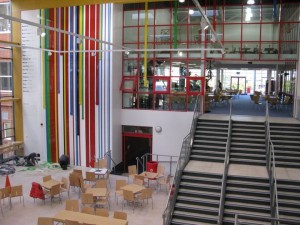 The new building at Ystrad Mynach College
