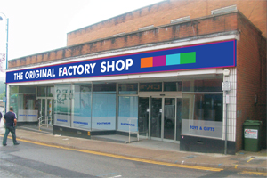 An artist's impression of what the old Woolworths building will look like after its refit by The Original Factory Shop