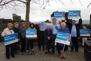 Tory candidate Owen Meredith has officially launched his election campaign