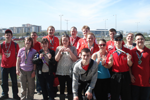 Independent Living Skills (ILS) students took part in the Wales Sports Association for People with Learning Difficulties (WSAPLD) Regional Swimming Gala in Cardiff
