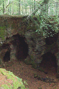 The three bears caves where scenes for the new series of Merlin were filmed
