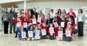 The winners of the road safety competition