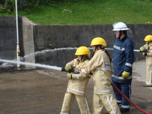 Youngsters tried their hands at fire fighting as part of Project Bernie