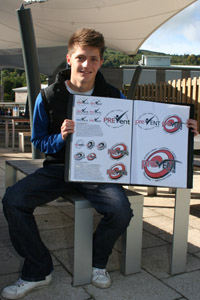 Rhys Lowry, 18, and his winning design