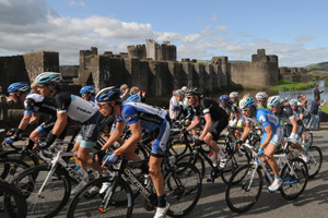 The Tour of Britain was worth an estimated £300,000 to the Caerphilly town economy