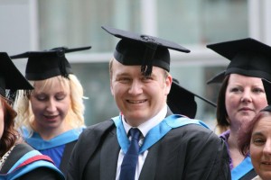 Blackwood McDonald's manager James Clarke on his graduation day