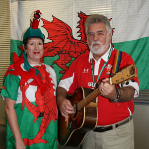 Leader of council Cllr Allan Pritchard and his assistant Anna Warlow