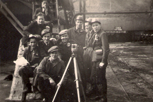 The mining students at Wattstown colliery c. 1949