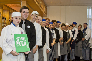 Coleg Gwent students managed to raise £335 for Macmillan