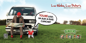 One of the adverts that will be used by Peter's Pies in its latest campaign