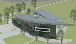 The new £20m block at Ystrad Mynach College 