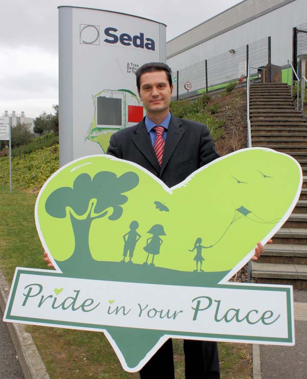 SEDA Managing Director Lorenzo Angelucci supports this year's Pride in your Place awards