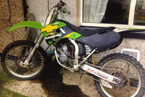 The off-road bike stolen from Brynhyfyd on May 31, 2012