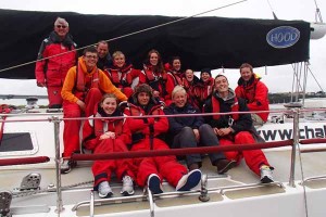 The team of sailors from Caerphilly County Borough