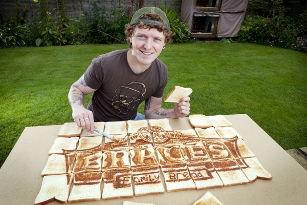 Toast artist Nathan Wyburn