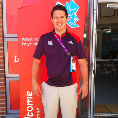 Physiotherapist Nikki McLaughlin is working alongside Paralympians at the 2012 Games