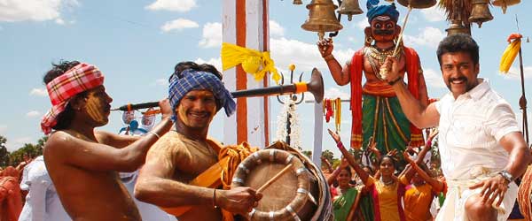 A scene from the film Singam – a multimillion pound grossing action film