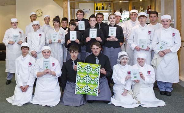 Catering students studying at Coleg Gwent’s Crosskeys Campus hosted a coffee morning and raffle as part of Macmillan Cancer Support’s annual World’s Biggest Coffee Morning