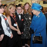 Coleg Gwent students and staff were among special gathering of around invited 200 guests to present the project to Her Majesty The Queen.