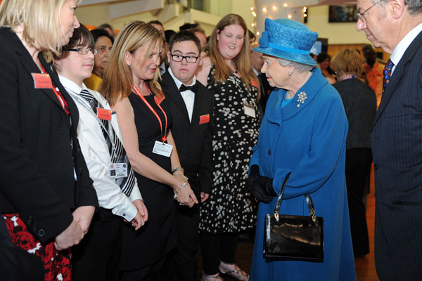 Coleg Gwent students and staff were among special gathering of around invited 200 guests to present the project to Her Majesty The Queen.