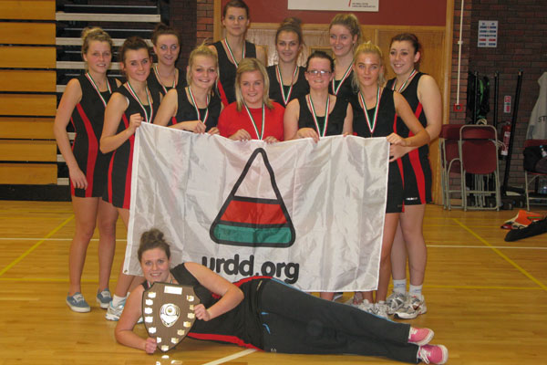 Coleg Gwent's netball team