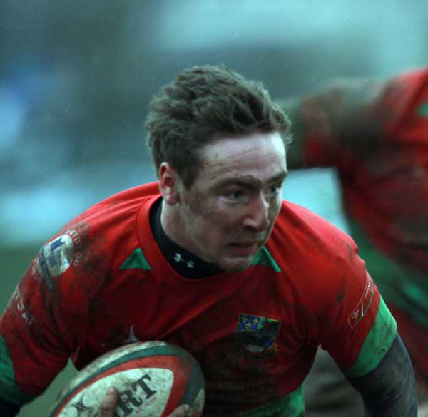 Lewis Hudd makes a break versus Neath