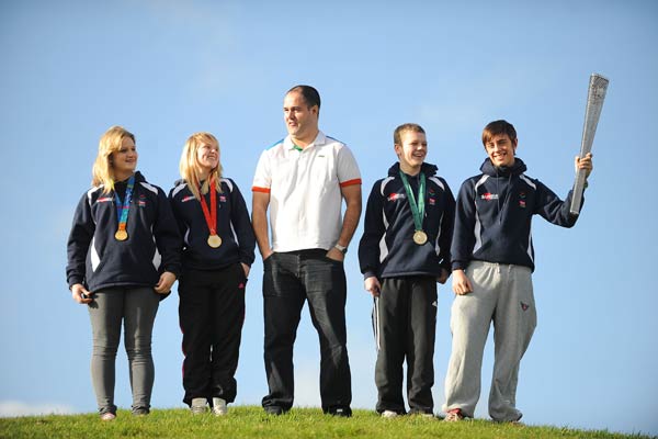 Right to left, Stephanie Colwill, Eleshia Prosser, David Roberts, Alex James and Dale Braithwaite