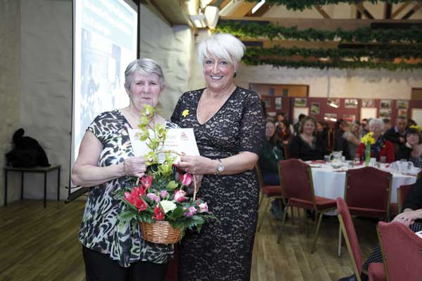 Dorothy Thomas receives an award for 25 years of continuous service as a School Crossing Patrol 