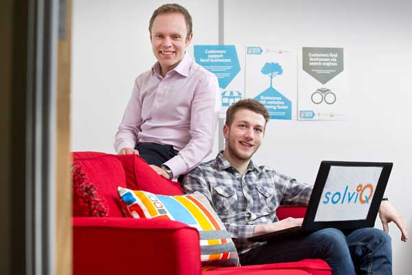 Solviq director Steve Talbot has recently taken on apprentice Julian Luxford
