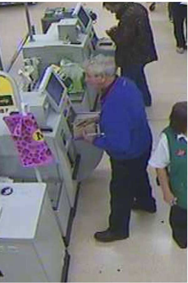 Police would like to speak to this man in connection with the theft of £50 from a self-service checkout in Morrisons Caerphilly