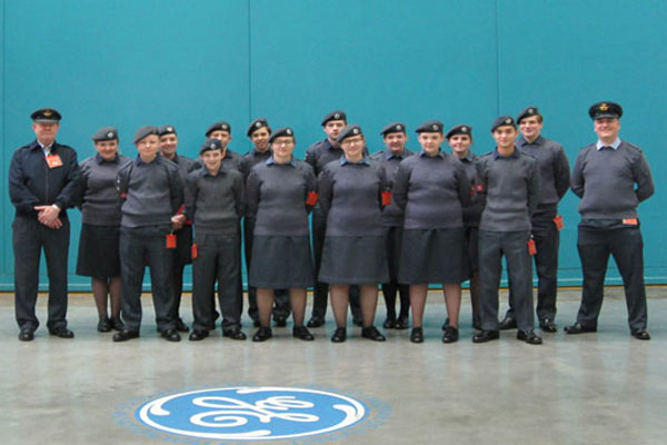 Air cadets from Ystrad Mynach's 2353 Squadron