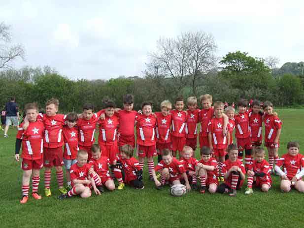 Oakdale RFC Under-sevens, eights and nines, on tour in Tenby
