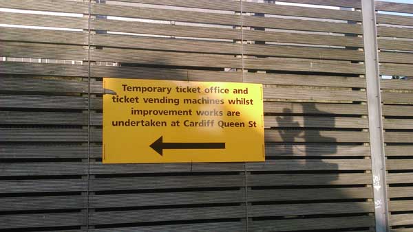 Network Rail said improvement works in Cardiff were to blame