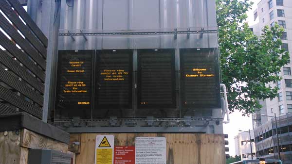 DISRUPTION: A lack of information at Cardiff Queen Street