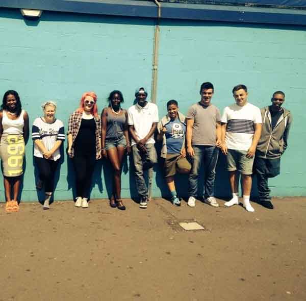 The volunteers from London who helped at Senghenydd