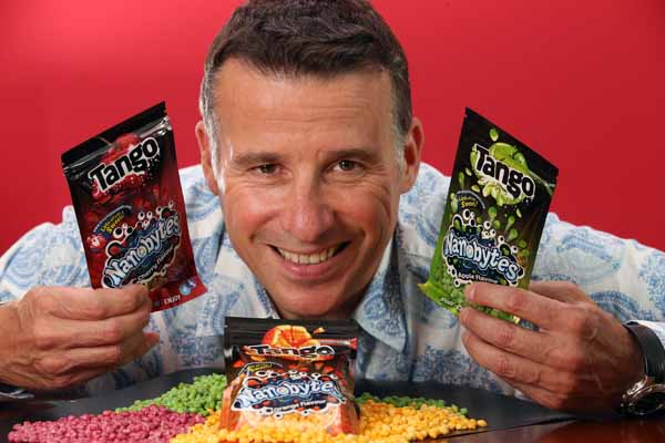 Chris Howarth, MD of Bon Bon Buddies, with new Tango Nanobytes