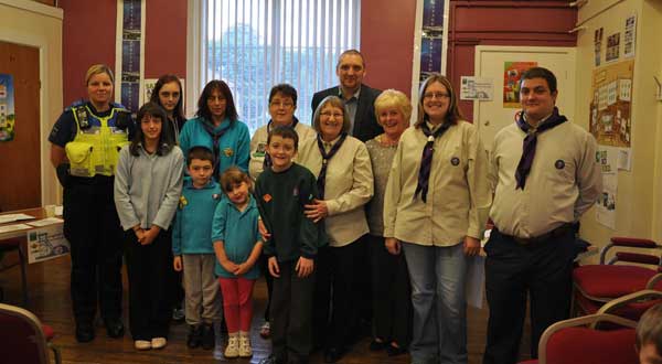 Members of 1st Senghenydd Scout Group