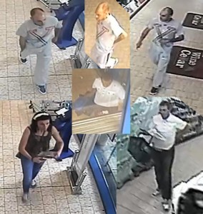 Gwent Police released CCTV images of the incident at Lidl Ystrad Mynach 