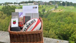 The basket full of Welsh gifts