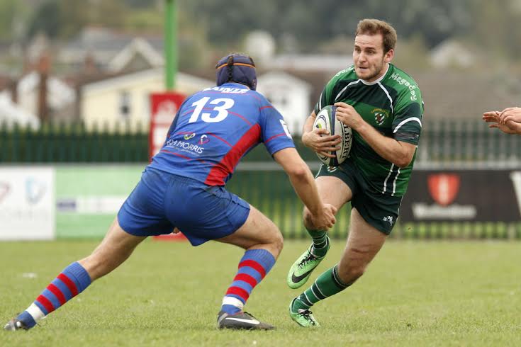 Will Worthington scored Caerphilly's all important try