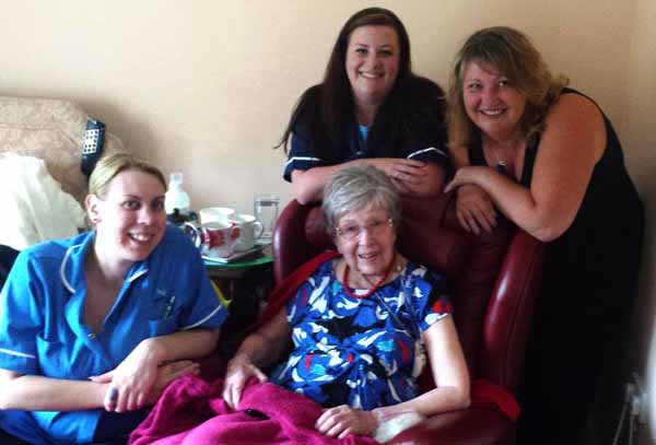 HOSTESS: Margery Davies celebrated her 101st birthday