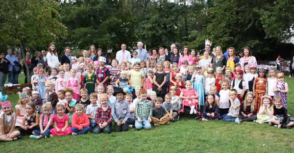 CELEBRATION: The school came together to mark Ty Isaf’s 50th anniversary 
