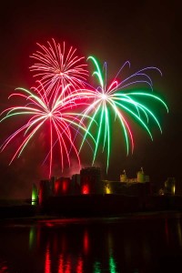 Caerphilly Castle's annual firework display will take place on Saturday November 5 2016. Photo: Carl Jones