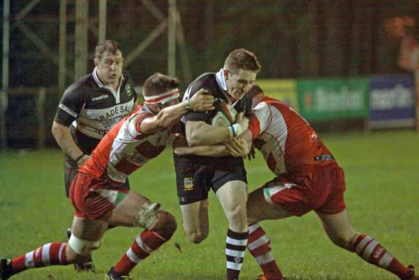 POWERHOUSE: Matthew Pewtner on the charge for Bedwas