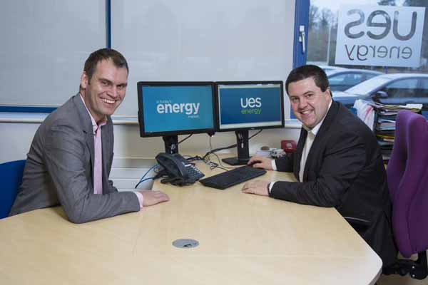 NEW RECRUIT: Andy Hutchinson with Andrew Diplock