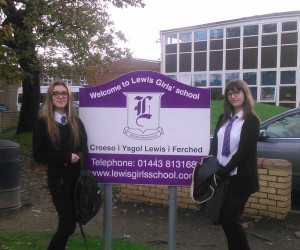 Allesha Parker (left) set up the group with Gemma Williams at Lewis Girls' School