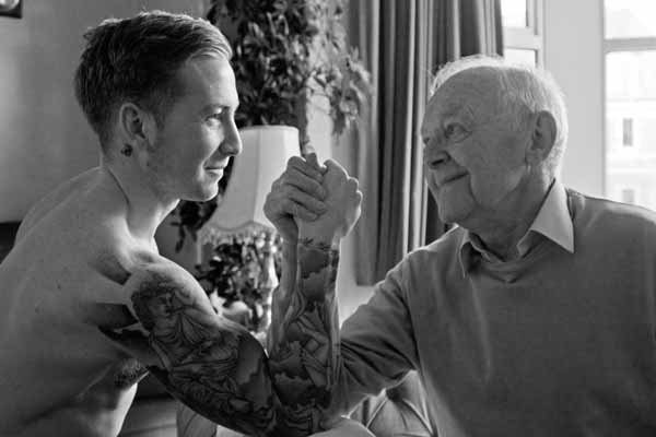 BOND: The picture gives a positive image of ageing and intergenerational relationships