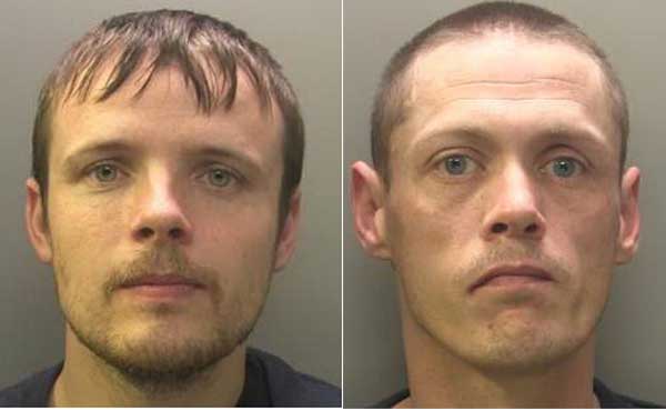 Gavin Harris (left) and Raymond Ball pleaded guilty to murdering Stephen Lambert in Risca