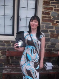 LEARNER TO VOLUNTEER: Penny Roberts with her award